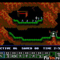 Играть онлайн в Lemmings / Лемминги онлайн игра Lemmings / Лемминги