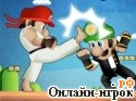 Играть онлайн в Mario Street Fight онлайн игра Mario Street Fight