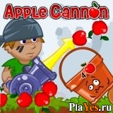 Играть онлайн в Apple Cannon онлайн игра Apple Cannon