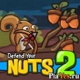 Играть онлайн в Defend Your Nuts 2 онлайн игра Defend Your Nuts 2