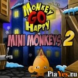 Играть онлайн в Monkey Go Happy: Mini Monkeys 2 онлайн игра Monkey Go Happy: Mini Monkeys 2