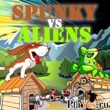 Играть онлайн в Spunky vs Aliens онлайн игра Spunky vs Aliens
