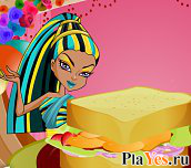 Играть онлайн в Monster High Burger онлайн игра Monster High Burger