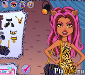 Играть онлайн в Monster High Clawdeen Wolf Hairstyle онлайн игра Monster High Clawdeen Wolf Hairstyle