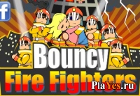 Играть онлайн в Bouncy fire fighters онлайн игра Bouncy fire fighters