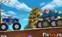 Играть онлайн в Monster Truck Assault онлайн игра Monster Truck Assault