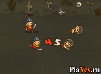 Играть онлайн в Pirates vs Undead онлайн игра Pirates vs Undead