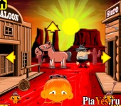 Играть онлайн в Monkey GO Happy Western онлайн игра Monkey GO Happy Western