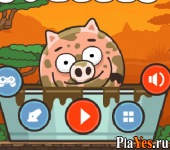 Играть онлайн в Piggy in the Puddle 2 / Свинка в луже 2 онлайн игра Piggy in the Puddle 2 / Свинка в луже 2