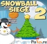 Играть онлайн в Snowball Siege 2 онлайн игра Snowball Siege 2