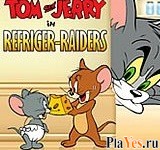 Играть онлайн в Том и Джерри - гонки в холодильнике онлайн игра Том и Джерри - гонки в холодильнике