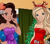 Играть онлайн в Zoe & Lily: Christmas Party онлайн игра Zoe & Lily: Christmas Party