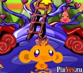 Играть онлайн в Monkey GO Happy Valentines онлайн игра Monkey GO Happy Valentines