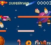 Играть онлайн в Нян Кот в открытом космосе / Nyan Cat in Deep Space онлайн игра Нян Кот в открытом космосе / Nyan Cat in Deep Space