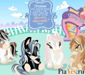 Играть онлайн в Bratz Little Horses онлайн игра Bratz Little Horses