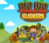 Играть онлайн в Big Dig: Treasure Clickers онлайн игра Big Dig: Treasure Clickers