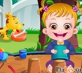 Играть онлайн в Baby Hazel Hygiene Care онлайн игра Baby Hazel Hygiene Care