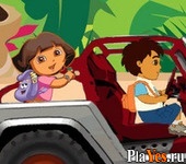 Играть онлайн в Dora and Diego Adventure онлайн игра Dora and Diego Adventure