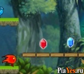 Играть онлайн в Icegirl and Fireboy: Forest Energy онлайн игра Icegirl and Fireboy: Forest Energy