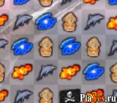 Играть онлайн в Sea Jewels Hook's Gold онлайн игра Sea Jewels Hook's Gold