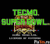   Tecmo Super Bowl